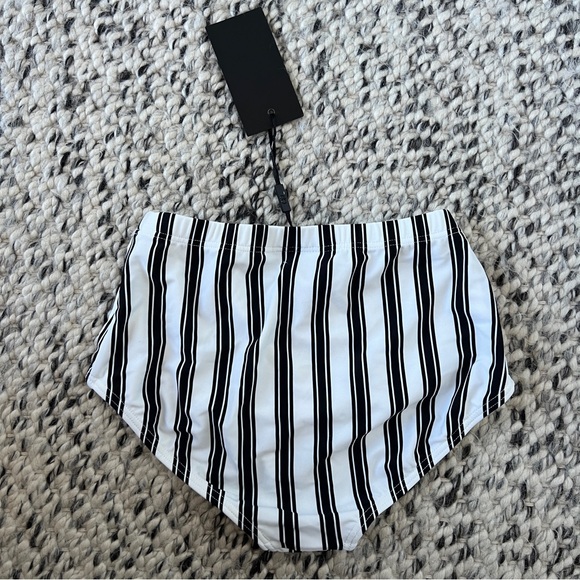 Cynthia Rowley black white striped retro Loren swim suit bikini - Picture 10 of 12